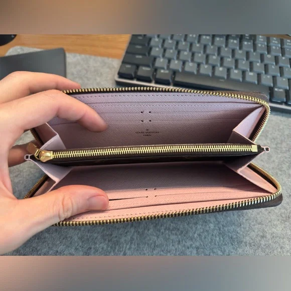 Louis Vuitton Brown and Gold Monogram Clutch